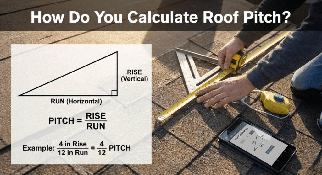 how do you calculate roof pitch