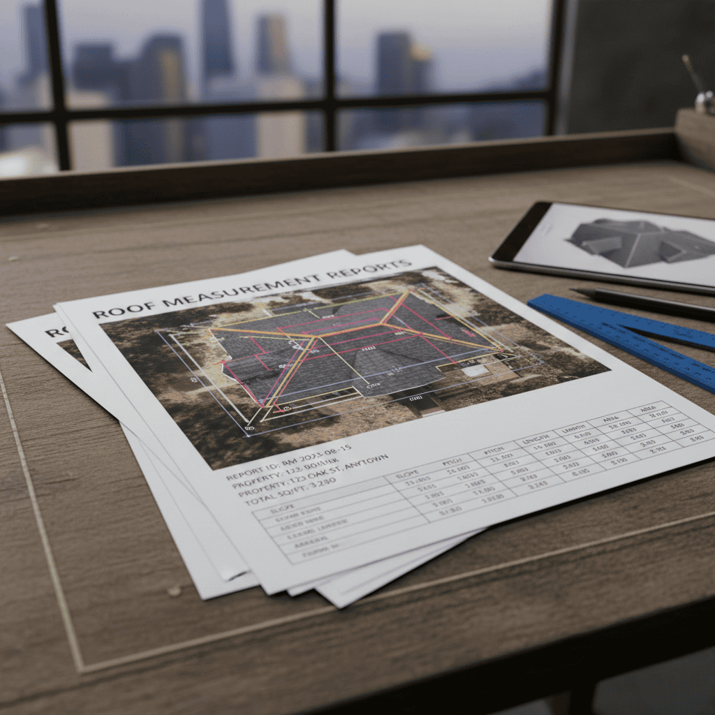Detailed roof measurement reports for accurate roofing projects.