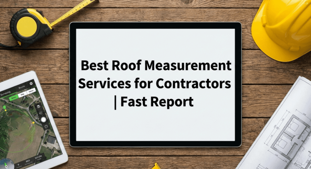 roof measurement services for contractors