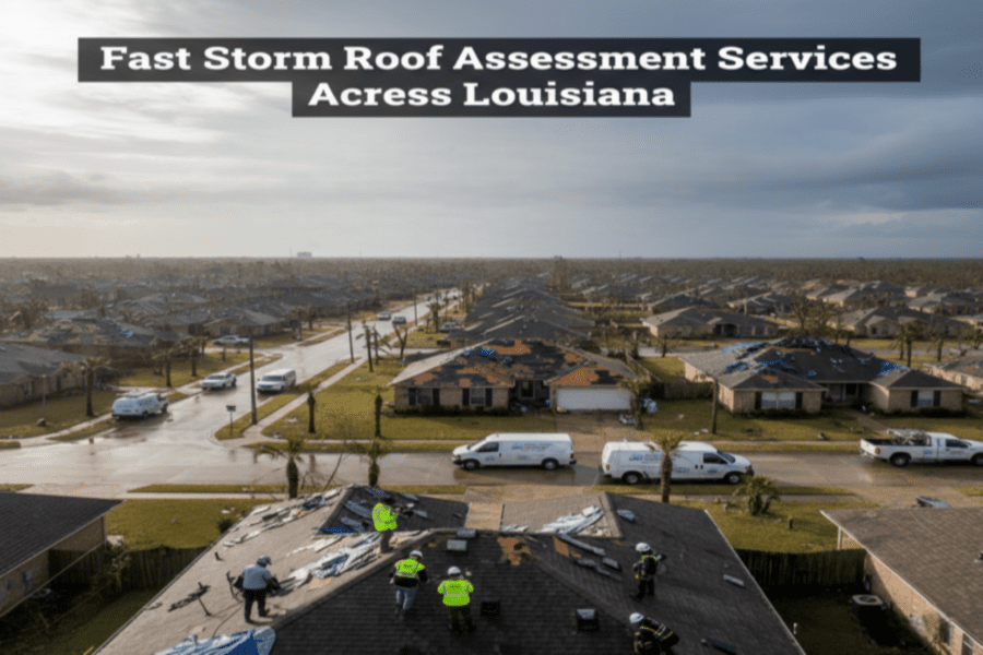 storm roof assessment in Louisiana