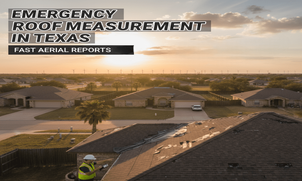 Emergency roof measurement in Texas