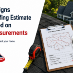 Roof measurement report comparing accurate roof measurements with visual estimates, highlighting common signs of bad roofing estimates and measurement errors.